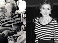 Reina Letizia: el guiño a Pablo Picasso con camiseta de rayas marineras