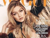 La modelo Gigi Hadid, sexy y provocativa para su primera portada de Vogue
