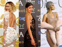 Famosas sexys con vestidos transparentes