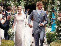 Primeras imágenes de la boda religiosa de Pierre Casiraghi y Beatrice en San Giovanni