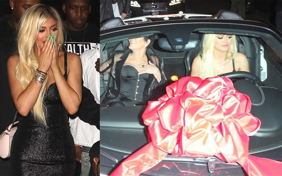 Kylie Jenner recibe un Ferrari como regalo por su 18 cumpleaños