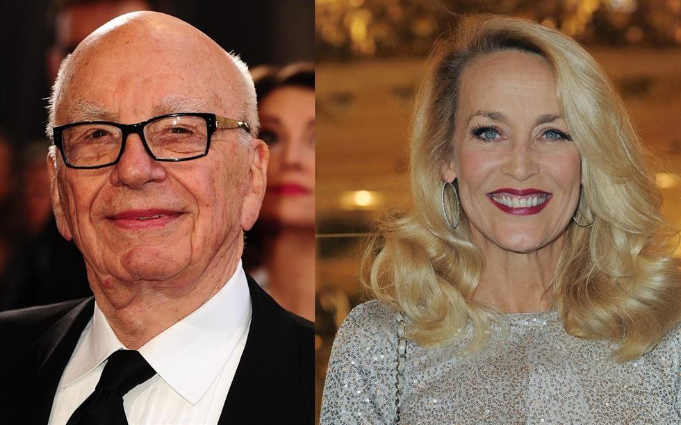 Rupert Murdoch y Jerry Hall, protagonistas de un nuevo romance