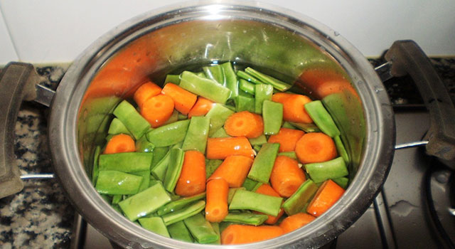 Cocinar verduras